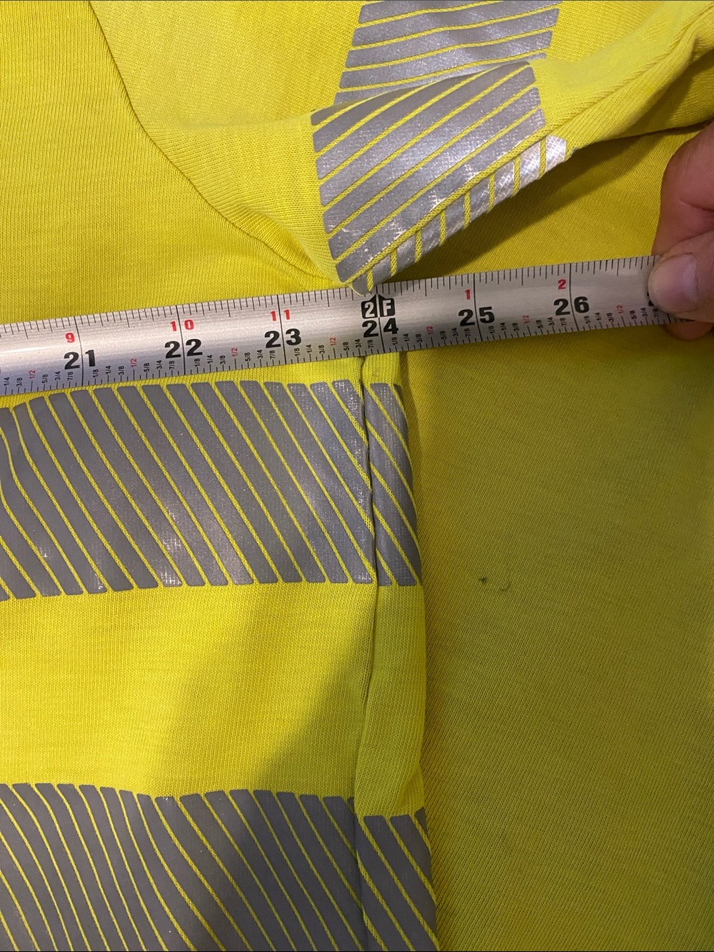 Men's High-Visibility Short Sleeve Safety Tee - Neon Yellow, fire resistant - Picture 4 of 6